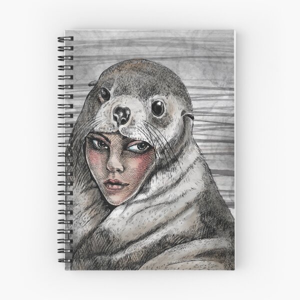 Item preview, Selkie woman wrapped in a seal designed and sold by TraceyEvansArt.