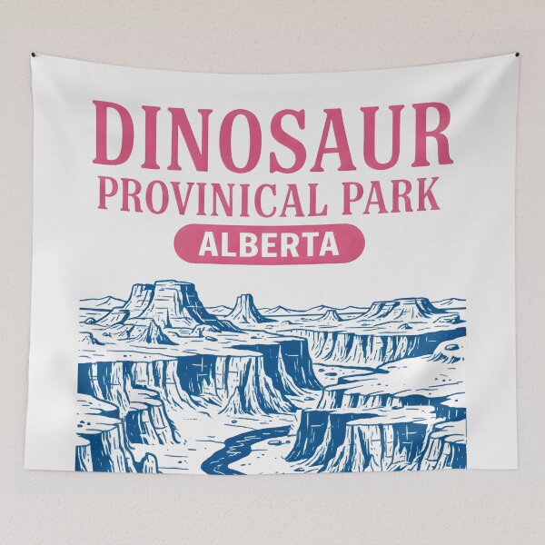Item preview, Dinosaur Provincial Park Alberta Canada Cute Landscape Pastel designed and sold by HowToCanadian.