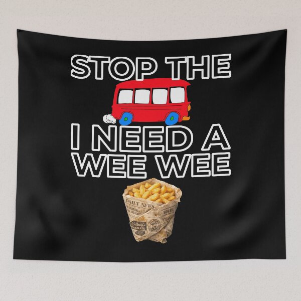 Item preview, Stop The Bus I Need a Wee Wee Scottish Humor Road Trip Design designed and sold by Loom on the Loch.