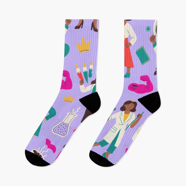 Item preview, Girl Boss Empowerment Pattern – Diverse Women in Power Purple Design   designed and sold by Midnight Veil Designs.