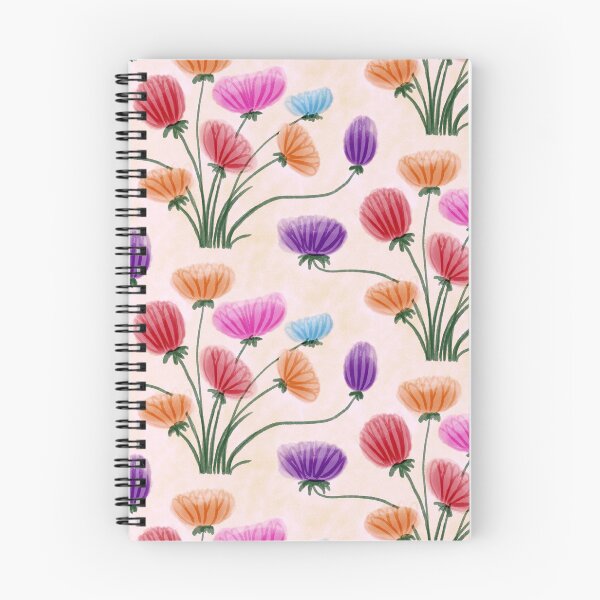 Item preview, Bright naive drawn flowers on a cream background designed and sold by NaliniLe.