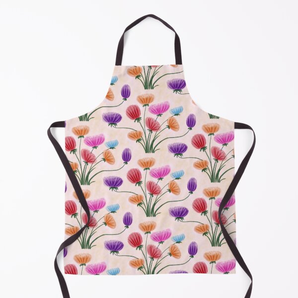 Item preview, Bright naive drawn flowers on a cream background designed and sold by NaliniLe.