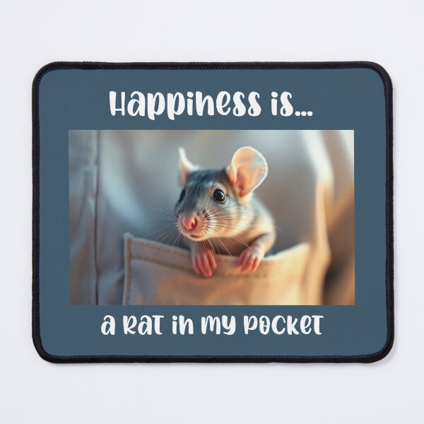 Item preview, Happiness is Rat in Pocket Pet Rat designed and sold by Sachie's Studio.