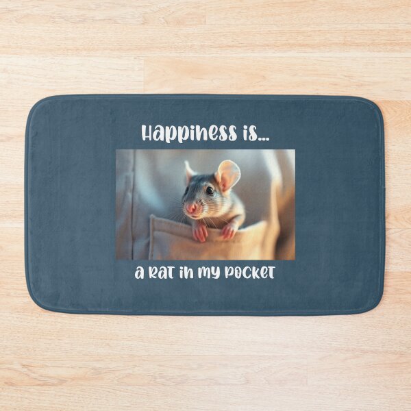 Item preview, Happiness is Rat in Pocket Pet Rat designed and sold by Sachie's Studio.