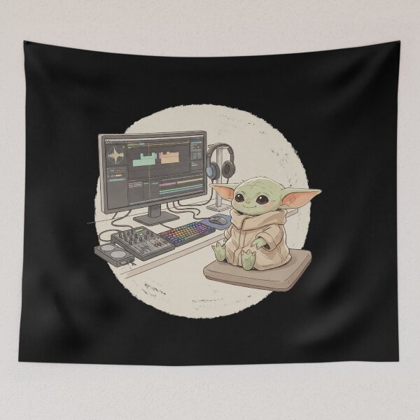 Item preview, BABY YODA FILM PRODUCER designed and sold by LIS AND MELIVERSO.