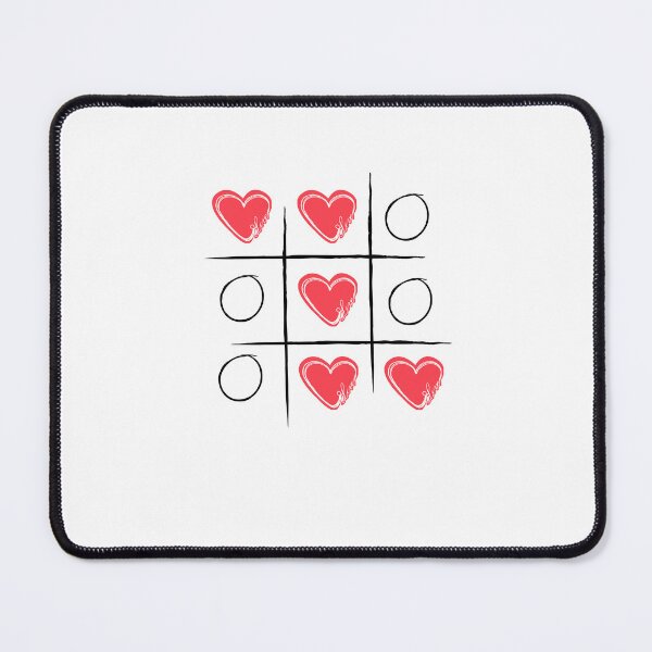 Item preview, Tic-Tac-Toe Valentine Heart Game Aesthetic designed and sold by Tamer ⭐⭐⭐⭐⭐.
