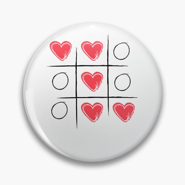 Item preview, Tic-Tac-Toe Valentine Heart Game Aesthetic designed and sold by Tamer ⭐⭐⭐⭐⭐.
