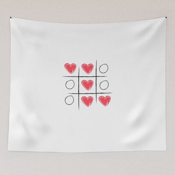 Item preview, Tic-Tac-Toe Valentine Heart Game Aesthetic designed and sold by Tamer ⭐⭐⭐⭐⭐.