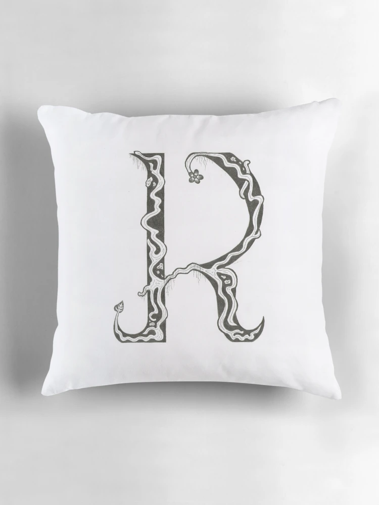Thumbnail 3 of 4, Pillow, Root R designed and sold by BonesyGraphics.