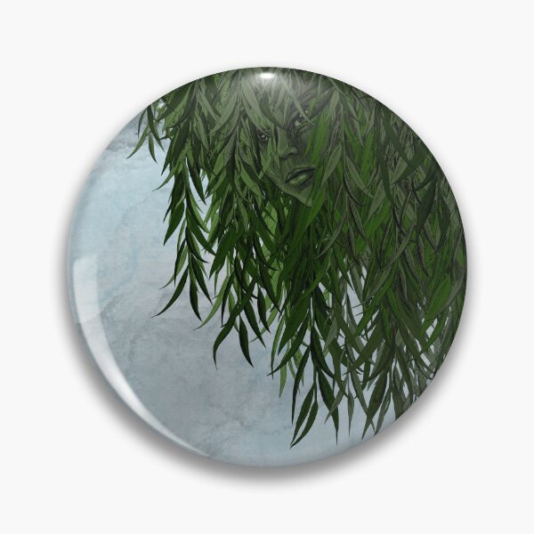 Item preview, A woman’s face appearing through willow leaves designed and sold by TraceyEvansArt.