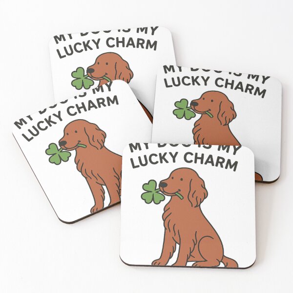 Item preview, My Dog Is My Lucky Charm Shirt | St Patricks Day Dog Lover Tee | Irish Setter Shamrock Shirt | Pet Parent Gift designed and sold by rvanderveken.