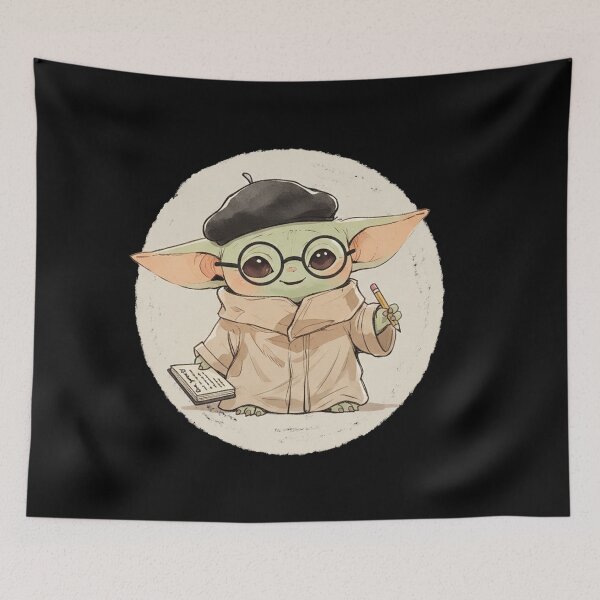 Item preview, BABY YODA SCREENWRITER designed and sold by LIS AND MELIVERSO.