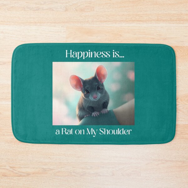 Item preview, Happiness is a Rat on My Shoulder Pet Rat designed and sold by Sachie's Studio.