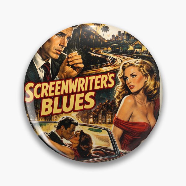 Item preview, Screenwriters Blues – Vintage Hollywood Noir Pulp Poster Art designed and sold by DiamondSkyShirt.