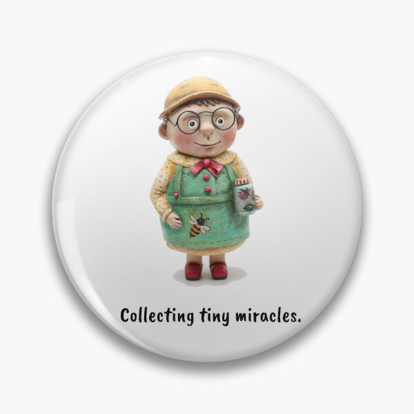 Item preview, Collecting Tiny Miracles – Cute Whimsical Little Explorer Doll designed and sold by NatalieVerveArt.