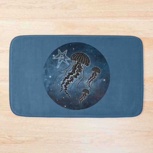 Item preview, Jellyfish Family Cosmic Sea illustration design designed and sold by 3DDesignSpot.
