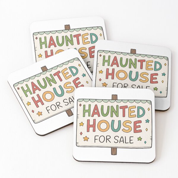Item preview, Haunted House for Sale Sign Illustration designed and sold by AlmostSilent.