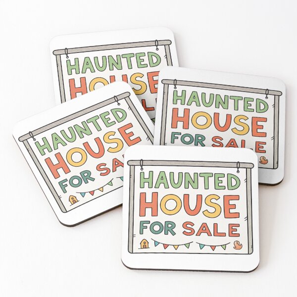 Item preview, Haunted House for Sale Colorful Sign designed and sold by AlmostSilent.