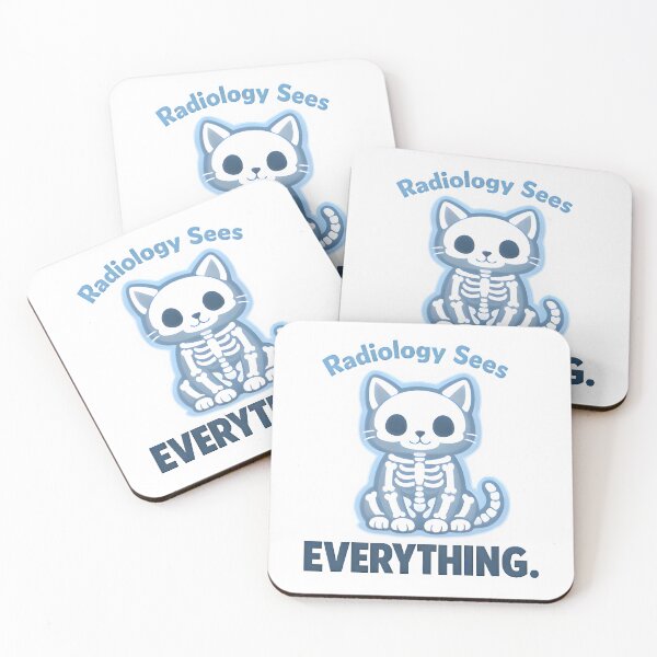 Item preview, Radiology Sees Everything – Funny Vet X-Ray Cat Design designed and sold by Bettybee00.