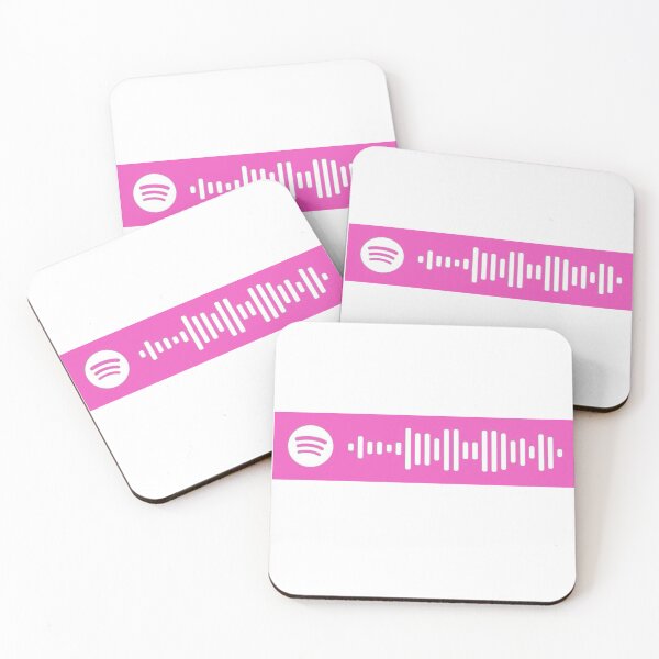 Item preview, Pink Rick Roll Spotify Code designed and sold by LeesieBoDesigns.