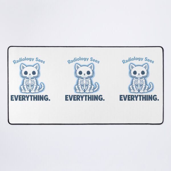 Item preview, Radiology Sees Everything – Funny Vet X-Ray Cat Design designed and sold by Bettybee00.