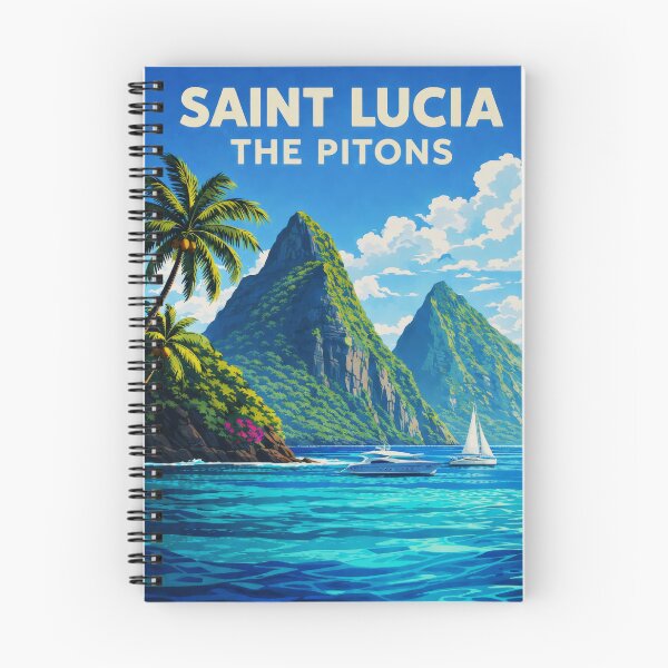 Item preview, Saint Lucia Petit Gros Piton Sea Cliffs designed and sold by scicilysimonee.
