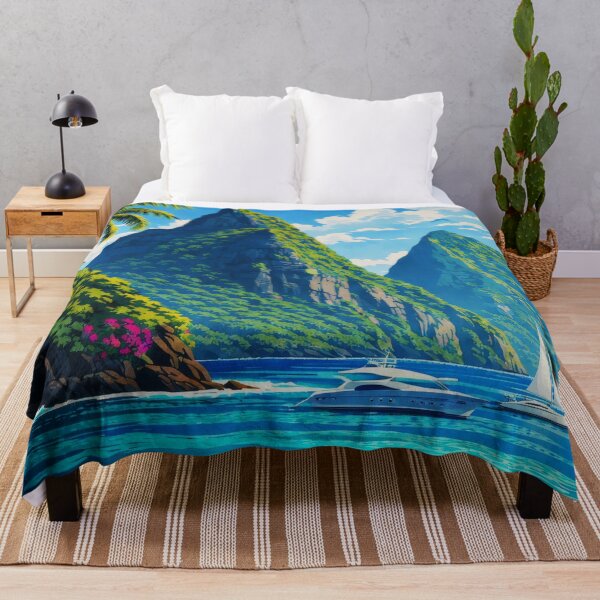 Item preview, Saint Lucia Petit Gros Piton Sea Cliffs designed and sold by scicilysimonee.