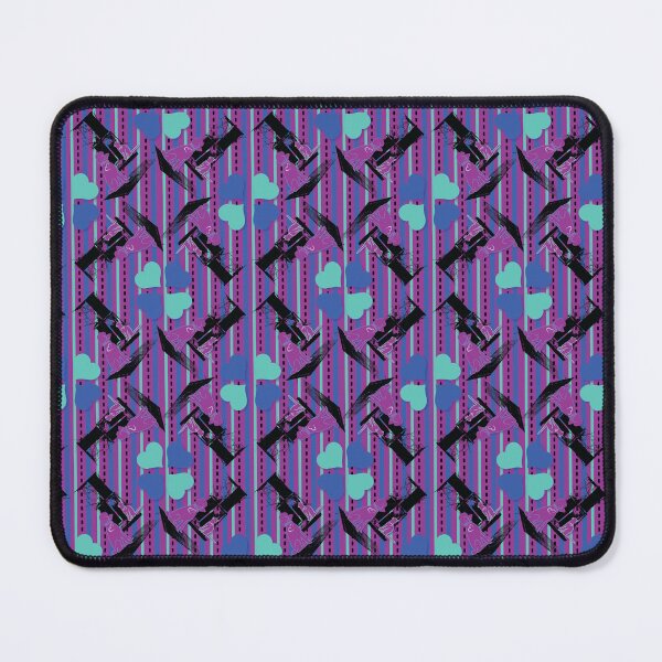 Item preview, Cat & Dog with Farm Window on Blue Teal & Purple Stripe with Hearts designed and sold by Digitalmyth's Designs.