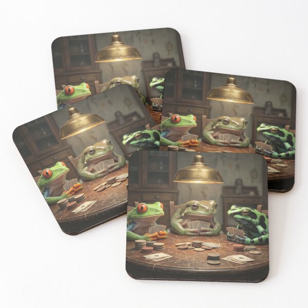 Item preview, Frogs Play Cards designed and sold by Tridentulus.