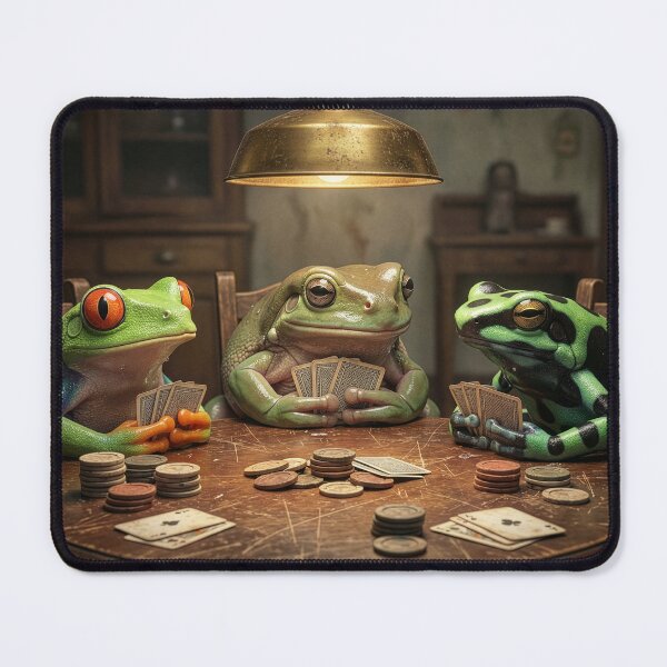 Item preview, Frogs Play Cards designed and sold by Tridentulus.