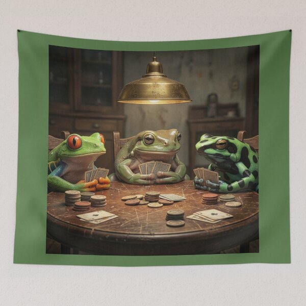 Item preview, Frogs Play Cards designed and sold by Tridentulus.