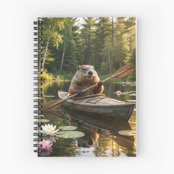 Item preview, Marmota en kayak en un lago de Minnesota designed and sold by Tridentulus.