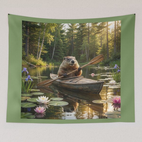 Item preview, Groundhog Kayaks in a Minnesota Lake designed and sold by Tridentulus.