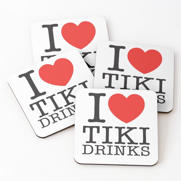 Item preview, I Love Tiki Drinks designed and sold by shitpostee.