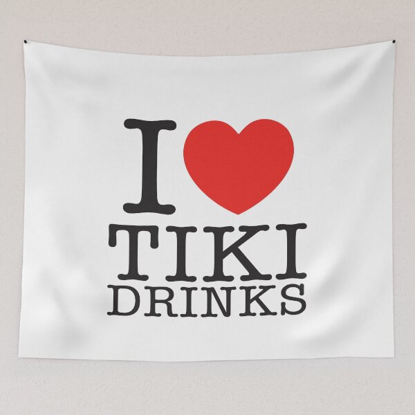 Item preview, I Love Tiki Drinks designed and sold by shitpostee.