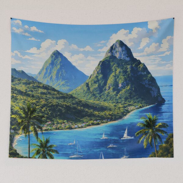 Item preview, Saint Lucia Petit Gros Piton Heritage Site designed and sold by scicilysimonee.