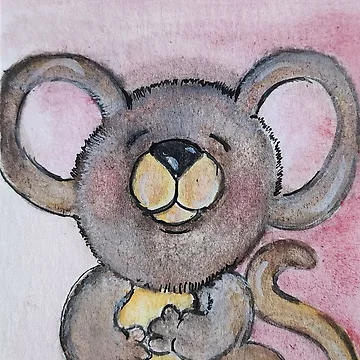 Artwork thumbnail, Huggable Mouse by RickyTics
