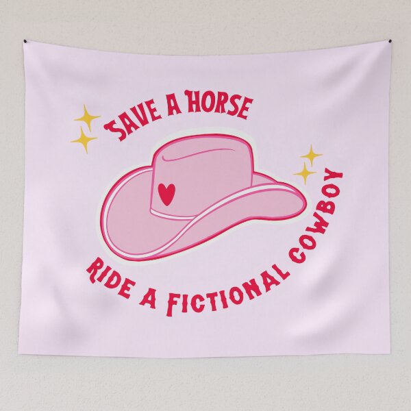 Item preview, Save a Horse, Ride a Fictional Cowboy designed and sold by Bookish Behaviour.