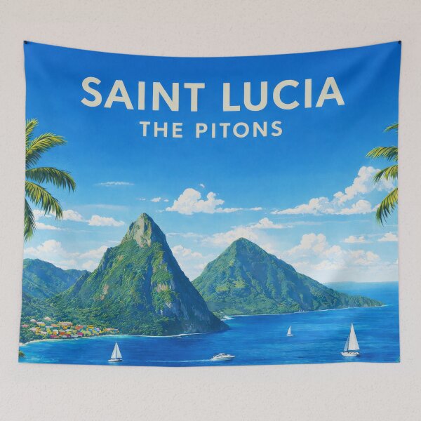 Item preview, Saint Lucia Petit Gros Piton west indies designed and sold by scicilysimonee.