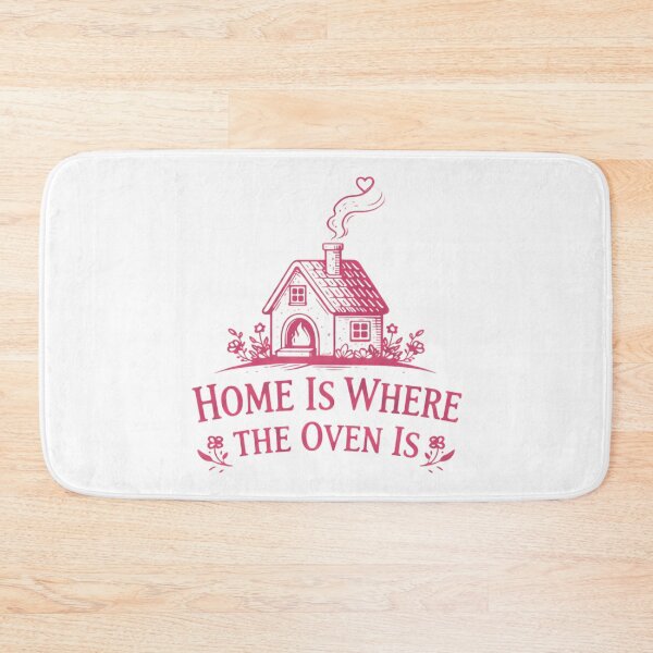 Item preview, Home Is Where The Oven Is – Cozy Baking Kitchen Quote designed and sold by SidTastic .