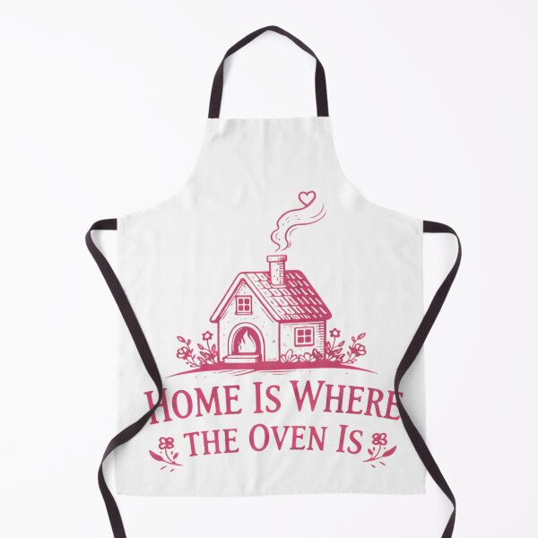 Item preview, Home Is Where The Oven Is – Cozy Baking Kitchen Quote designed and sold by SidTastic .