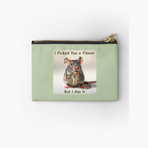 Item preview, Picked You a Flower Ate It Pet Rat designed and sold by Sachie's Studio.
