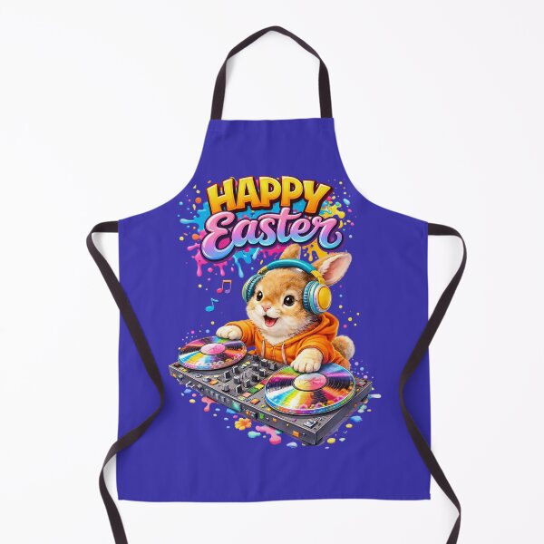 Item preview, DJ Bunny Mixing Colorful Easter Beats designed and sold by newvisionart191.