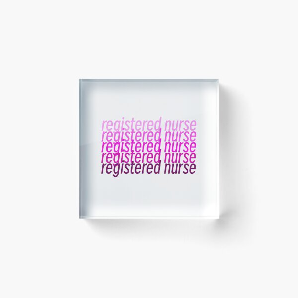 Item preview, Pink Gradient Design “registered nurse” designed and sold by emendoza2.