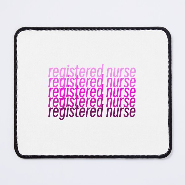 Item preview, Pink Gradient Design “registered nurse” designed and sold by emendoza2.