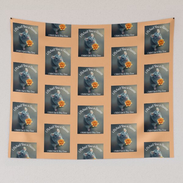 Item preview, Picked You a Flower I Didn't... Pet Rat designed and sold by Sachie's Studio.