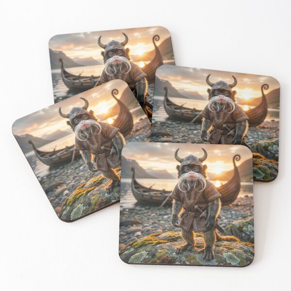 Item preview, Emperor Tamarin Monkey Viking Menaces the Coast designed and sold by Tridentulus.