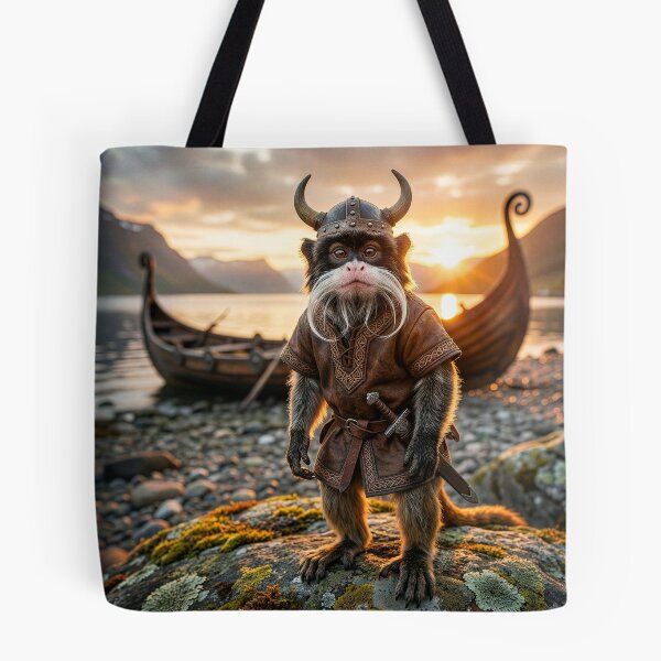 Item preview, Emperor Tamarin Monkey Viking Menaces the Coast designed and sold by Tridentulus.