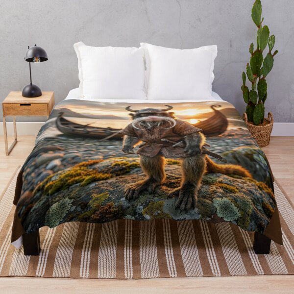 Item preview, Emperor Tamarin Monkey Viking Menaces the Coast designed and sold by Tridentulus.