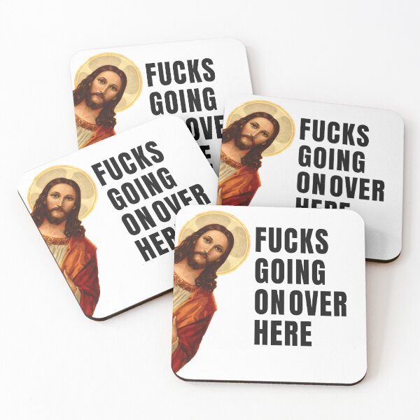 Item preview, Funny Jesus Meme Jesus Peeking Around Corner designed and sold by Eh Plus Designs.